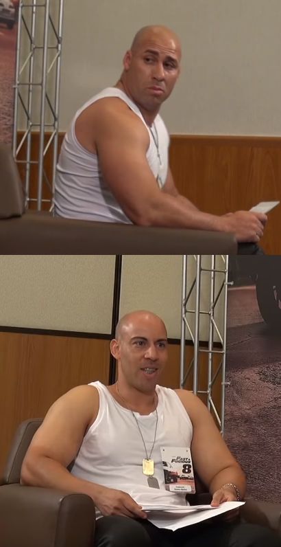 High Quality Vin Diesel sosia brazilian meme Blank Meme Template