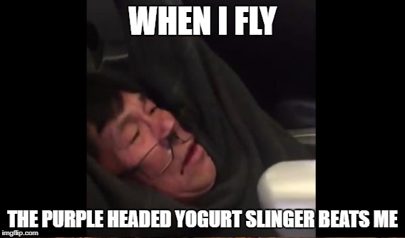 WHEN I FLY THE PURPLE HEADED YOGURT SLINGER BEATS ME | made w/ Imgflip meme maker