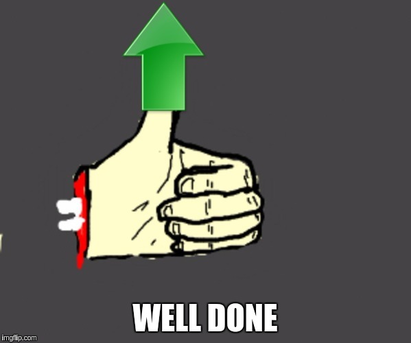 WELL DONE | made w/ Imgflip meme maker