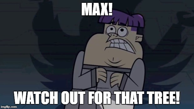 Total Drama Pahkitew Island - Timber! | MAX! WATCH OUT FOR THAT TREE! | image tagged in total drama,tree,max | made w/ Imgflip meme maker