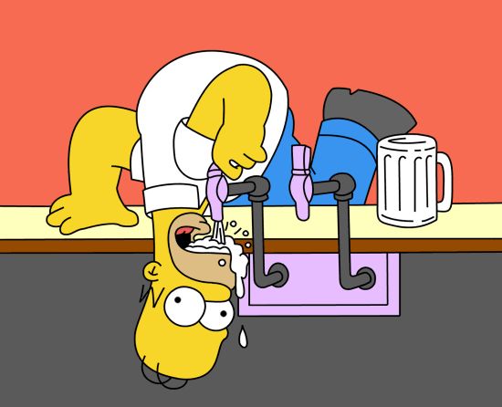 High Quality Homer Keg Blank Meme Template