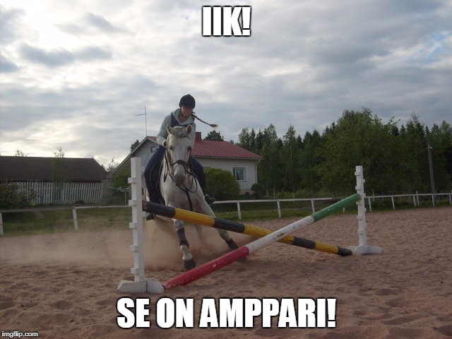 IIK! SE ON AMPPARI! | made w/ Imgflip meme maker
