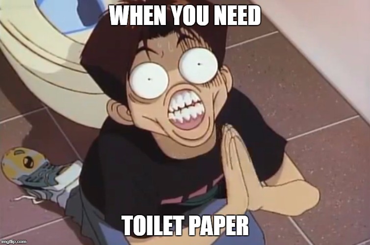 WHEN YOU NEED; TOILET PAPER | image tagged in when you need the toilet paper | made w/ Imgflip meme maker