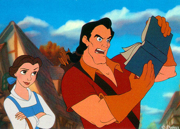 Gaston Reads Blank Meme Template