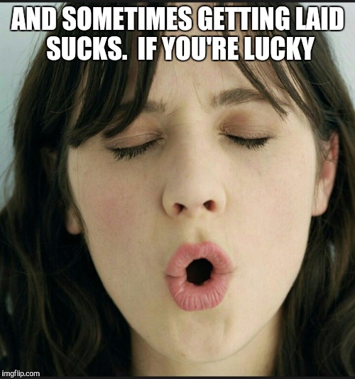 AND SOMETIMES GETTING LAID SUCKS.  IF YOU'RE LUCKY | made w/ Imgflip meme maker