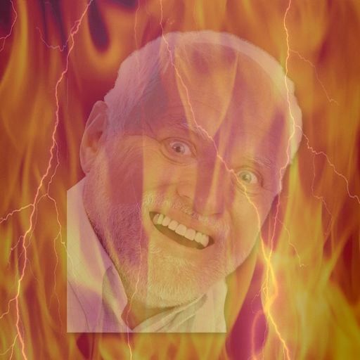 High Quality HIDE THE PAIN HAROLD ON FIRE Blank Meme Template