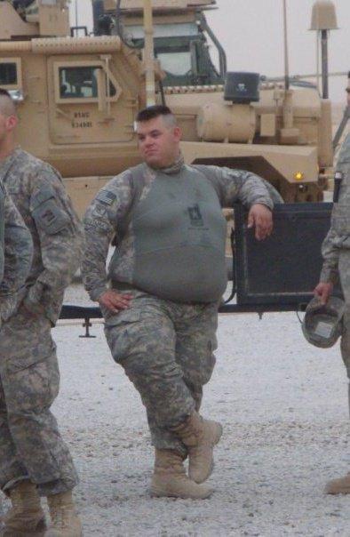 High Quality fat soldier Blank Meme Template