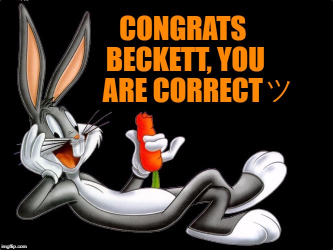 CONGRATS BECKETT, YOU ARE CORRECT ツ | made w/ Imgflip meme maker