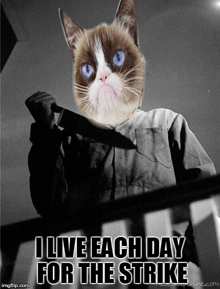 I LIVE EACH DAY FOR THE STRIKE | made w/ Imgflip meme maker