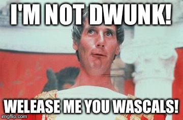 I'M NOT DWUNK! WELEASE ME YOU WASCALS! | made w/ Imgflip meme maker