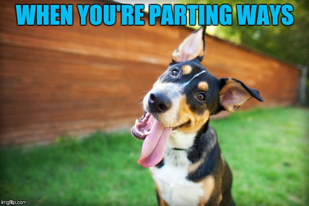 WHEN YOU'RE PARTING WAYS | made w/ Imgflip meme maker