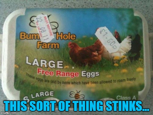 Price tag fails continue... :) | THIS SORT OF THING STINKS... | image tagged in memes,price tag fails,eggs,chickens,animals,shopping | made w/ Imgflip meme maker