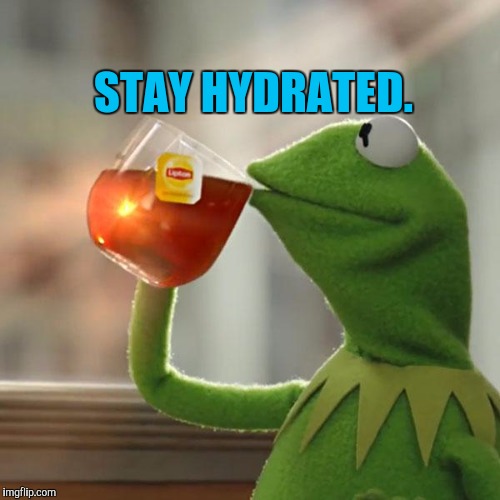 But That's None Of My Business Meme | STAY HYDRATED. | image tagged in memes,but thats none of my business,kermit the frog | made w/ Imgflip meme maker