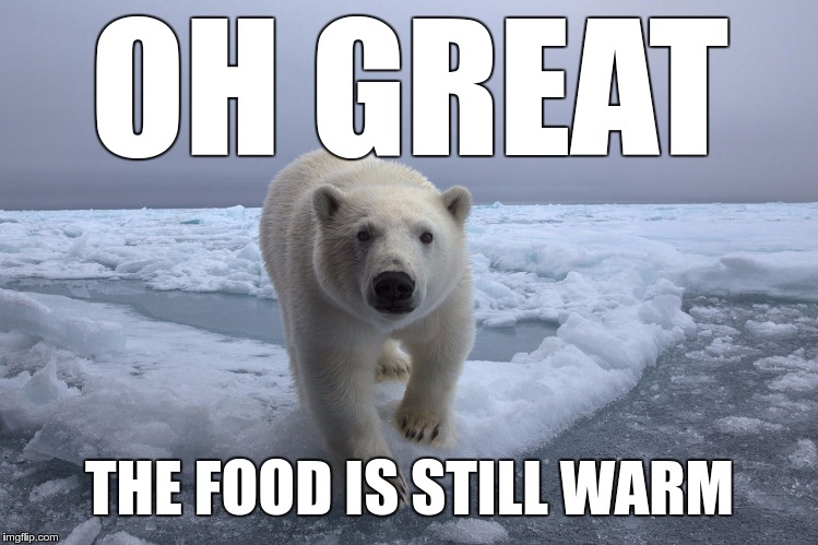 OH GREAT THE FOOD IS STILL WARM | made w/ Imgflip meme maker