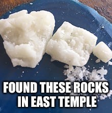 Find a rock | FOUND THESE ROCKS IN EAST TEMPLE | image tagged in temple,rocks | made w/ Imgflip meme maker