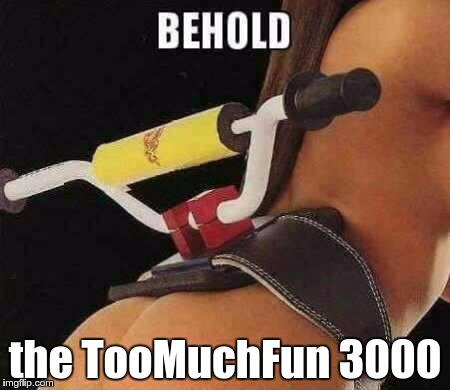 the TooMuchFun 3000 | made w/ Imgflip meme maker
