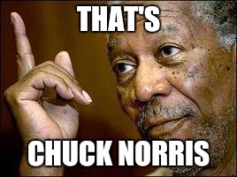 Memes, He's Right You Know | THAT'S CHUCK NORRIS | image tagged in memes he's right you know | made w/ Imgflip meme maker