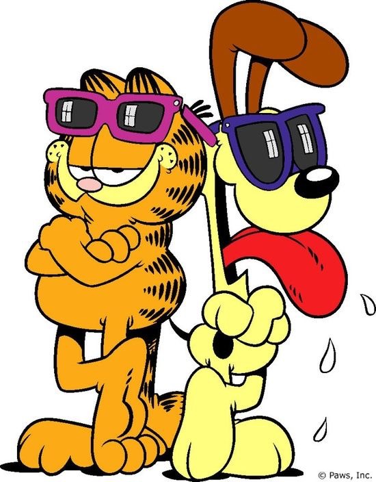 Garfield and Odie Blank Meme Template