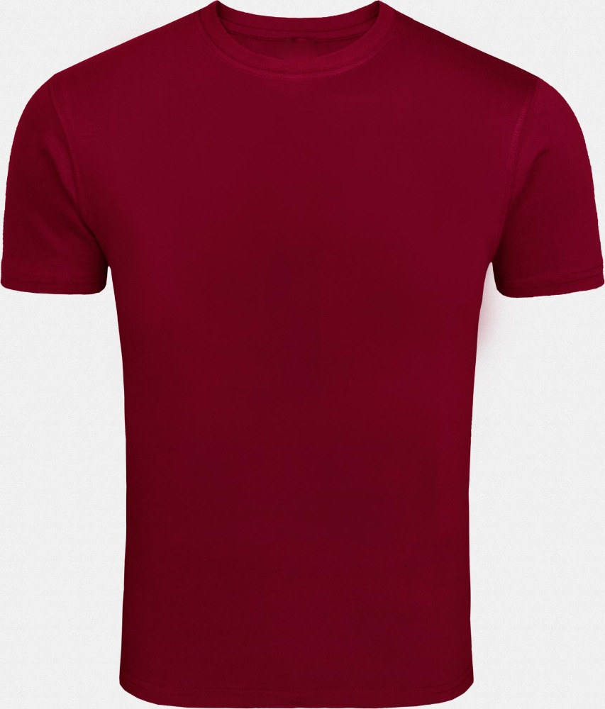 Plain Maroon Shirt Template mockup