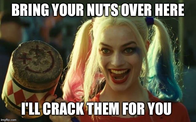 BRING YOUR NUTS OVER HERE I'LL CRACK THEM FOR YOU | made w/ Imgflip meme maker