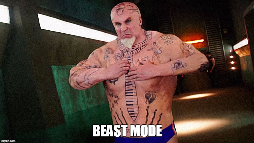 Zoolander WWE | BEAST MODE | image tagged in zoolander wwe | made w/ Imgflip meme maker