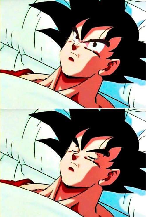 Goku wakes up Blank Meme Template