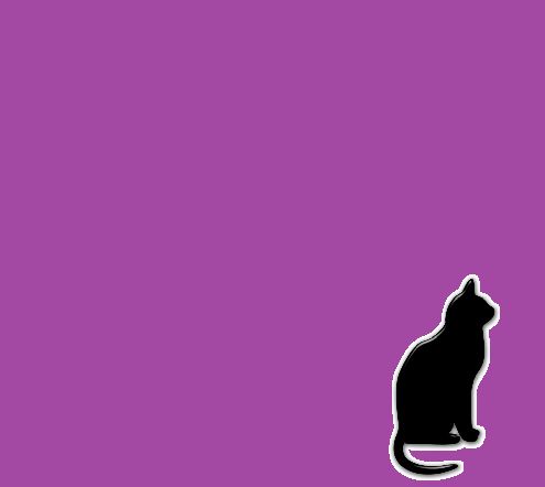 Cat Silhouette Blank Meme Template