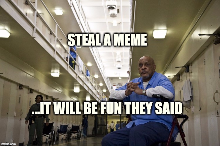 STEAL A MEME; ...IT WILL BE FUN THEY SAID | image tagged in dont take the meme | made w/ Imgflip meme maker