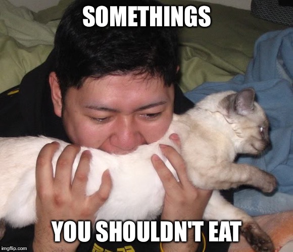SOMETHINGS YOU SHOULDN'T EAT | made w/ Imgflip meme maker