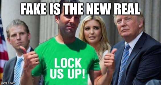 Trump | FAKE IS THE NEW REAL | image tagged in trump | made w/ Imgflip meme maker
