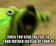 WHEN YOU SEND THE TEXT TO YOUR MOTHER INSTEAD OF YOUR GF | image tagged in gf,face,mama | made w/ Imgflip meme maker