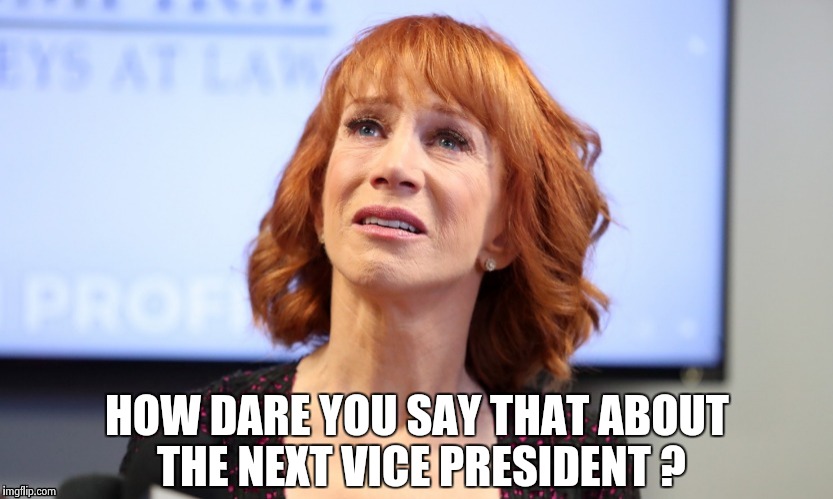 HOW DARE YOU SAY THAT ABOUT THE NEXT VICE PRESIDENT ? | image tagged in it was just a joke | made w/ Imgflip meme maker