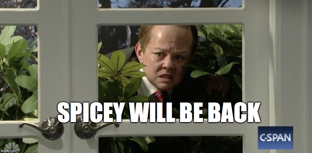 SPICEY WILL BE BACK | image tagged in spicy | made w/ Imgflip meme maker