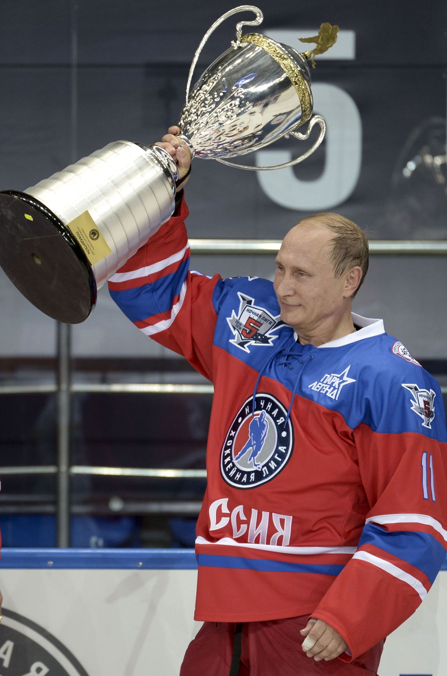 Putin Hockey  Blank Meme Template