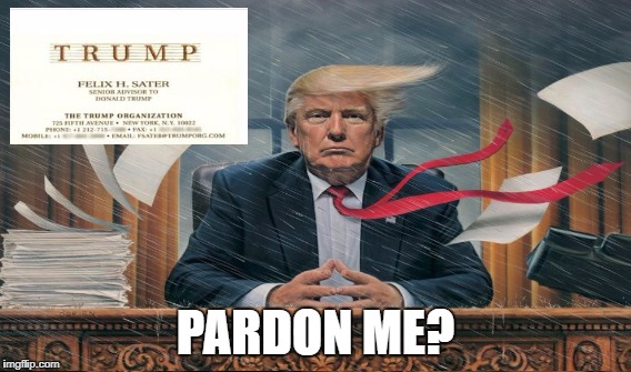 Russian Mafia | PARDON ME? | image tagged in trump,crimina,pardon | made w/ Imgflip meme maker