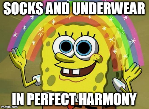SOCKS AND UNDERWEAR IN PERFECT HARMONY | made w/ Imgflip meme maker