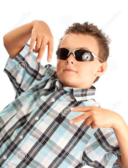 Sunglasses Kid Blank Meme Template
