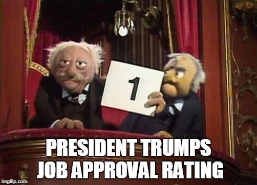 McCall Team Approval Rating | PRESIDENT TRUMPS JOB APPROVAL RATING | image tagged in mccall team approval rating | made w/ Imgflip meme maker