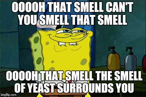 Don't You Squidward Meme | OOOOH THAT SMELL
CAN'T YOU SMELL THAT SMELL OOOOH THAT SMELL
THE SMELL OF YEAST SURROUNDS YOU | image tagged in memes,dont you squidward | made w/ Imgflip meme maker