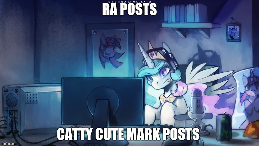RA POSTS CATTY CUTE MARK POSTS | made w/ Imgflip meme maker