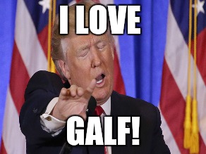 I LOVE; GALF! | image tagged in funny | made w/ Imgflip meme maker
