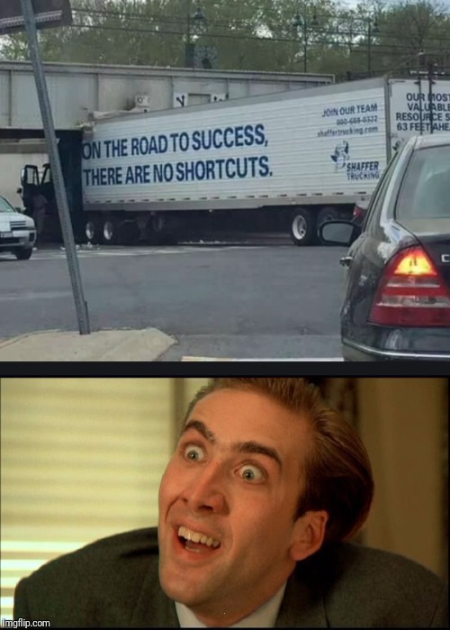 I know right? | . | image tagged in you don't say,truck,accident | made w/ Imgflip meme maker