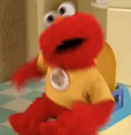 High Quality Elmo toilet Blank Meme Template