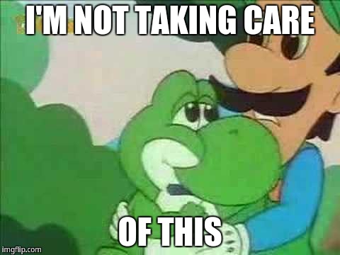 I'm not taking care of this | I'M NOT TAKING CARE; OF THIS | image tagged in mama luigi | made w/ Imgflip meme maker