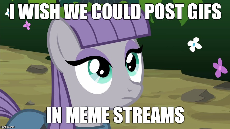 Maud is Interested | I WISH WE COULD POST GIFS; IN MEME STREAMS | image tagged in maud is interested | made w/ Imgflip meme maker