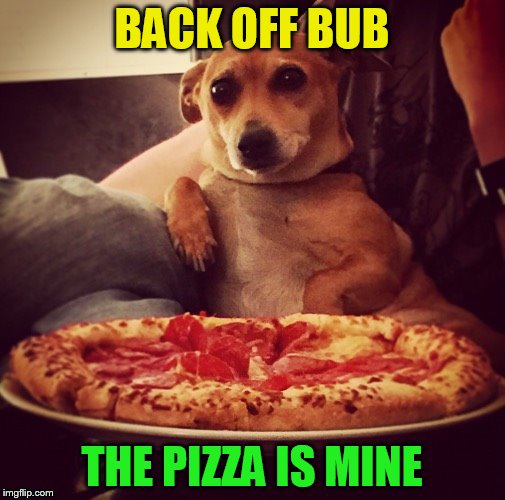 BACK OFF BUB THE PIZZA IS MINE | made w/ Imgflip meme maker