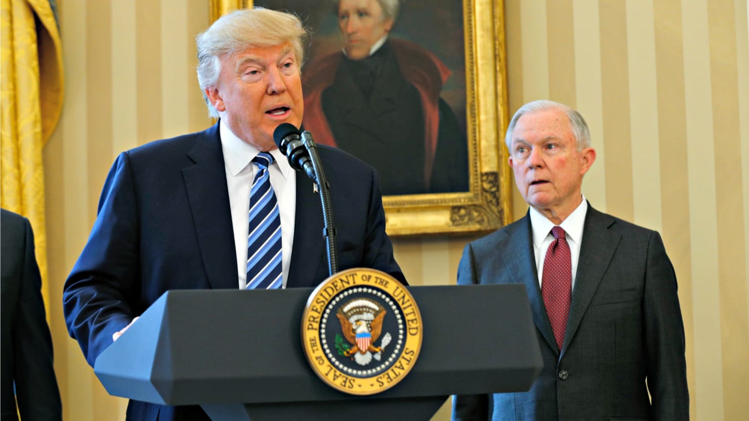 Beleaguered Jeff Sessions  Blank Meme Template