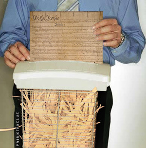 Constitution Shred Blank Meme Template