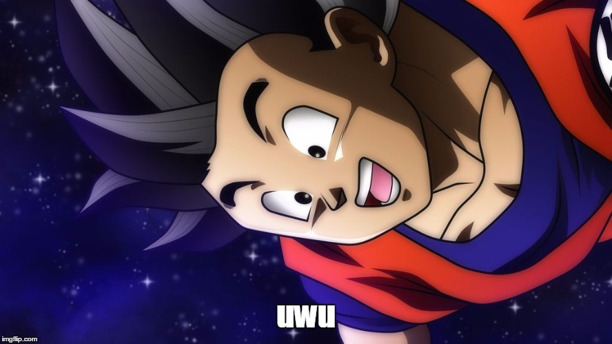 Happy Goku | uwu | image tagged in happy goku | made w/ Imgflip meme maker