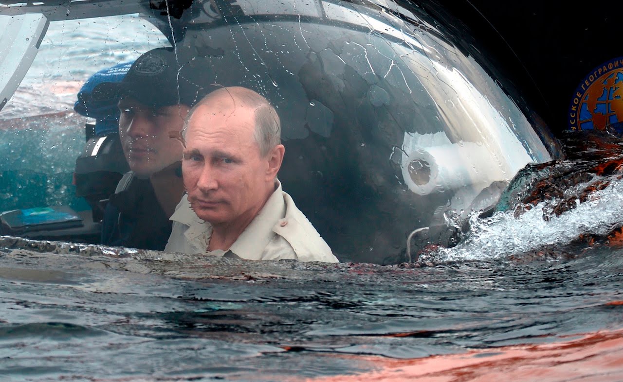 Putin Submarine Blank Meme Template